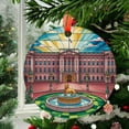 thumbnail image 2 of Buckingham Palace Ornament 2025, Travel Landmark Christmas Decoration, Holiday Keepsake Gift, Collectible Souvenir, Glass Look Hanging Decor, Xmas Tree Decoration, 2025, Festive, 2 of 5