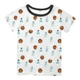 thumbnail image 5 of Utlike Ensemble de Pyjama pour Garçons 3 Pcs Vêtements de Nuit Doux Col Rond T-Shirt à Manches Courtes Shorts Pantalons Ensemble de Pyjamas 3 Pcs Vêtements de Maison Coupe Régulière pour Garçons Taille 2 Ans-3 Ans, 5 of 5