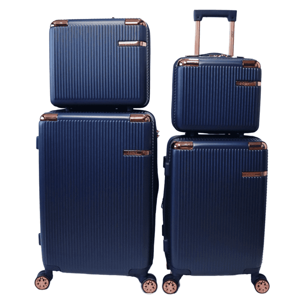 Set 4 Maletas De Viaje Jony Grande 20 kg Y 10 kg Con Candado Tsa Ruedas Giratorias