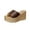 Coffee, variant on Women's Litchi Texture Platform Wedge Slides, Open Toe Chunky Heel Mule Sandals, Versatile Summer Shoes for Beach, Vacation Gold 43