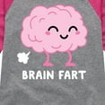 thumbnail image 3 of Instant Message - Brain Fart - Toddler & Youth Girls Raglan Graphic T-Shirt, 3 of 6
