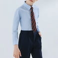 thumbnail image 3 of Teen Boys Button Down Shirts Boys Formal Shirt Blue Uniform Shirts for Boys Uniform Shirt 150 Kids Clothes, 3 of 7