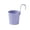 #04 _ Purple, variant on Hanging Flower Pots with Hooks, 6 Inches Metal Iron, Fence Hanging Planters, Balcony Railing Planters with Detachable Hook, Multicolor Hanging Bucket for Indoor/Outdoor Decoration