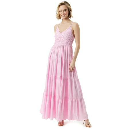 Jessica Simpson Women's and Women's Plus Iris Crochet Cami Dress