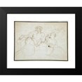 thumbnail image 2 of Carlo Cignani 14x12 Black Modern Framed Museum Art Print Titled - Satyr and Woman (17th-18th Century), 2 of 5
