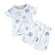 thumbnail image 1 of Odeerbi 1-8 Años Niños Niñas Pijamas de Verano de Algodón de Manga Corta Tops Pantalones Cortos Conjunto de Dos Piezas de Pijama, 1 of 3