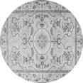thumbnail image 1 of Ahgly Company Indoor Round Medallion Gray Traditional Area Rugs, 8' Round, 1 of 1