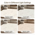 thumbnail image 7 of ODIKA 4'x6' Ivory Abstract Flowing Motif Washable Area Rug Contemporary Geometric Shapes with Scattered Dot Non-Slip, Chair-Friendly, Flatwoven for Home Office, Under Desk, 7 of 7