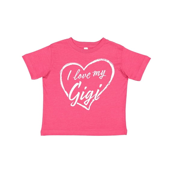 Inktastic I Love My Gigi in White Chalk Heart Boys or Girls Toddler T-Shirt