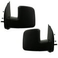 thumbnail image 2 of For 09-13 E-Series Van Rear View Door Mirror Power Black Manual Folding PAIR SET, 2 of 5