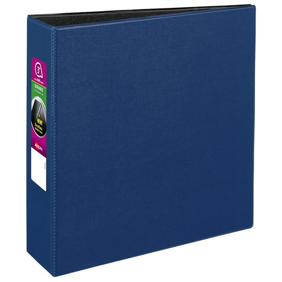 Avery Durable 3 Ring Binder, 3" Slant Rings, 1 Blue Binder (27651)