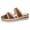 Brown, variant on Rokment Stitching Espadrilles Platform Beach Sandals for Women Fashion Casual Height Increasing Flatform Comfortable Walking Chunky Flat Dress Slip on Slides Summer Vacation Black Size 6