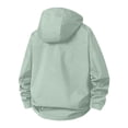 thumbnail image 2 of Lmueinov Mens Rain Jacket Plus Size Waterproof Raincoat Hooded Windbreaker Rain Coat with Pockets Hook and Loop Cuffs for Hiking Travel, 2 of 7
