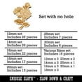 thumbnail image 2 of Bundle of Wildflowers Wood Mini Charms Shapes DIY Craft Jewelry - No Hole - 25mm (7pcs), 2 of 7