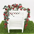 thumbnail image 4 of Fairnull 1/12 Miniature Faux Rose Flower Garland DIY Doll House Garden Landscape Ornament, 4 of 9