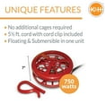 thumbnail image 3 of K&H Pet Products Ultimate Stock Tank Deicer w/ Cord Clip Red 750 Watts, 3 of 11