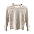 thumbnail image 4 of Zhanqunnn Girls Long Sleeve Semi High Neck Blouse Basic Tee Casual Shirt Toddler, Size 5-6 Years, 4 of 4