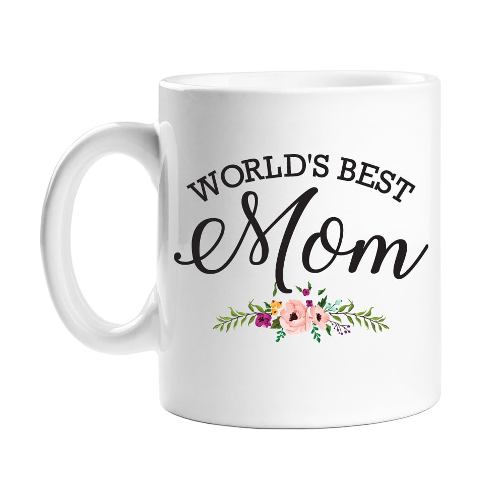 Greatest Mom Coffe Mug Ceramic 16 oz with Ground Coffee Bag Peru 12 oz Hero Hoop 
