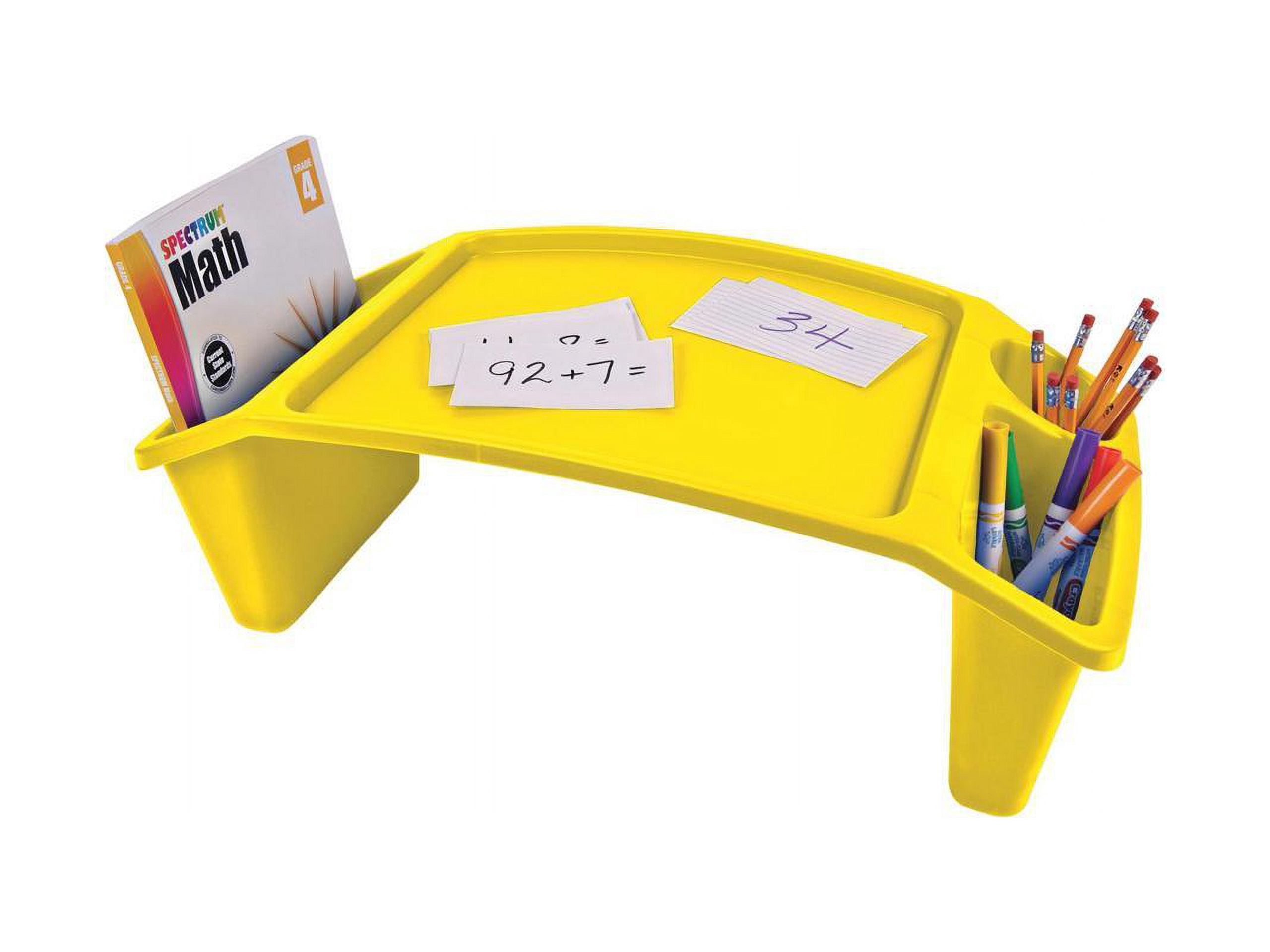 Deflecto 39502YEL Antimicrobial Kids Lap Desk Tray (Yellow)