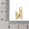 thumbnail image 3 of Rack Plating Brass with Plastic Imitation Pearl Charms Long-Lasting Plated Real 18K golden Plated Letter N 10.5x7.5x3mm Hole: 3mm, 3 of 3