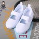 thumbnail image 3 of Zapatos de lona para niños, uniforme escolar, zapatillas blancas con cordones y cinta mágica para niños, niñas, estudiantes, guardería, 3 of 5