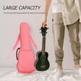 thumbnail image 2 of OULII 1Pc Portable Pink Canvas Ukulele Storage Pouch with Comfortable Adjustable Strap, 2 of 4