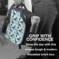thumbnail image 6 of Bingfone Penguins Dolphins Whales Reusable Insulated Lunch Bag Cooler for Work School Picnic or Travel, 6 of 7