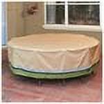 Sure Fit Deluxe Round Table and Chair Set Cover, Taupe - image 2 of 2