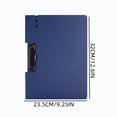 thumbnail image 3 of EQWLJWE File Folder Clipboard Folder with Two Clips for Office School and Home Use Multi Functional Writing Pad for Reports Documents and Notes, 3 of 6