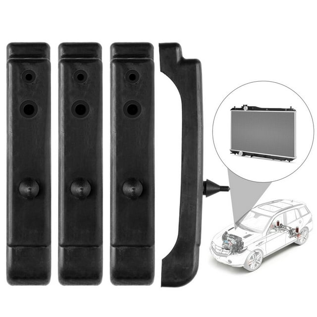 4 Packs Rubber Radiator Insulator Pads, 4-Core Radiator Support Pad Fits GM Buick Chevy Pontiac, Upper and Lower Mounting Cushion