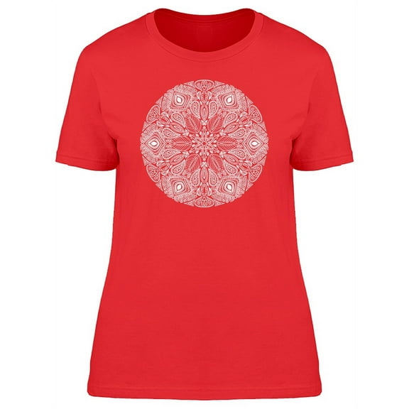 Snowflake Mandala T-Shirt Women -Image by Shutterstock, Female Medium