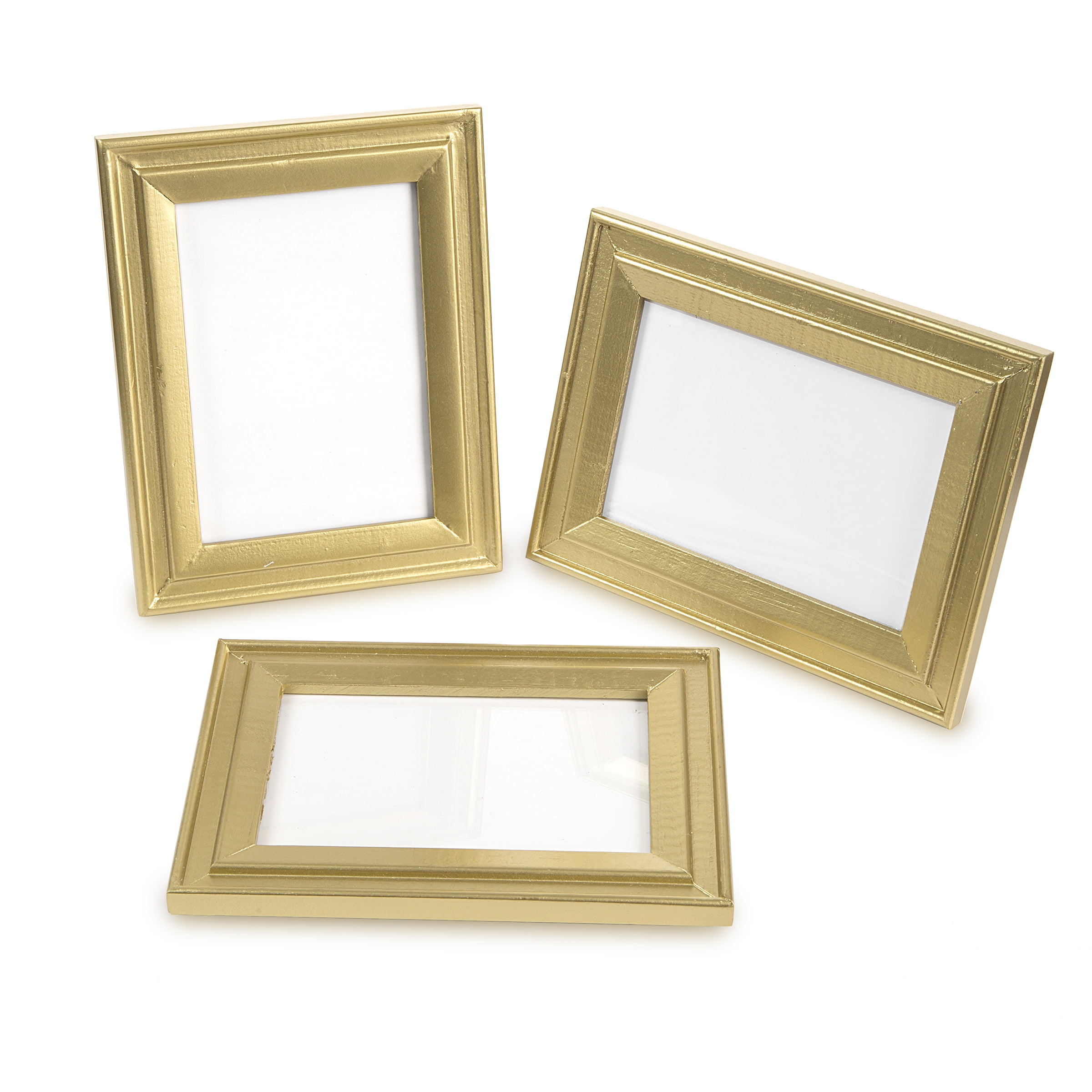 David Tutera Gold Table Number Frames Wood 6 5 X 0 38 Inches 4 Pack