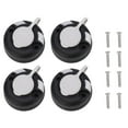 4Pcs Canoe Kayak Track Star Mount Base Black Simple Installation Round 4pcs-canoe-kayak-track-star-mount-base-black-simple-installation-round