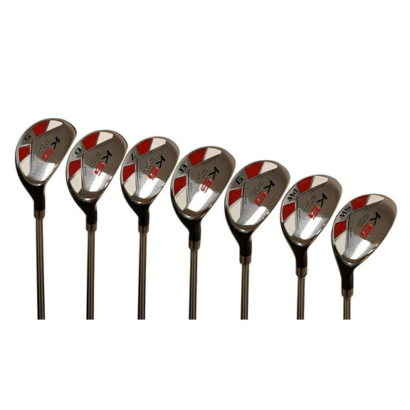 Big Tall Golf All True Hybrids Majek  1" Longer Than Standard Length (Plus One Inch Longer) Set All Complete Full Set: #5, 6, 7, 8, 9, PW   SW Regular Flex R Right Handed New Utility Hybrid