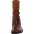 thumbnail image 3 of Sam Edelman Marci Rust Brown Leather Fashion Pull On Square Toe Ankle Boots (Rust Brown/Warm Copper, 9.5), 3 of 3