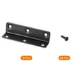 thumbnail image 3 of L Bracket Corner Braces, 8 Set 20x20x80 mm - Stainless Steel 90 Degree Right Angle Bracket with Screws (Black), 3 of 6