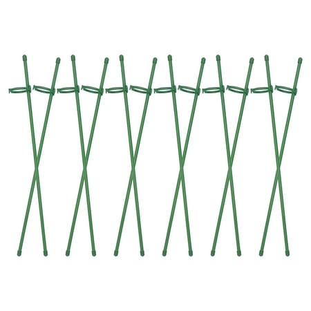 ifundom 12-Pack Flower Support Stakes with Elegant Design for Home Gardening Plant Care Outdoor Garden and Potted Plants
