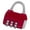 Red, variant on Eye Catching Travel Lock for Backpacks and Luggage Business Metal Suitcase Lock Lock Easy to Use