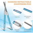 thumbnail image 4 of 2 Double-Sided Diamond Knife Sharpener/1 Retractable Diamond Sharpening Rod,Blade Sharpener Stone Pocket Knife Sharpener, 4 of 5