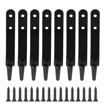 

8PCS Iron J-Shape Hooks 58mm Flower Basket Hooks Wall Coat Holders for Home Decoration Living Room
