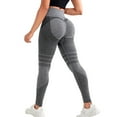 thumbnail image 2 of GEWSEY Scrunch Lifting Leggings for Women Impact Gym Seamless Workout Leggings Mid Low Waist Tummy Control Yoga Pants Grey, S, 2 of 7