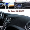 thumbnail image 3 of XUKEY Dashboard Cover Fit for Hyundai Sonata 2011 2012 2013 2014 Dash Mat Carpet Sun Pad Black, 3 of 10
