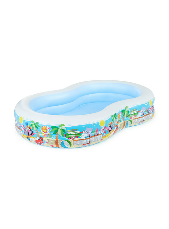 Intex 8.5ftx 5.25ft x 18in Swim Center Paradise Seaside Inflatable Kid Pool