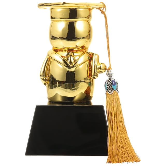 CIMAXIC Small Trophy Kids Use Award Trophy Model Graduation Theme Crystal Trophy Prop Students Grad Trophy,4.72"X2.56"X2.56"