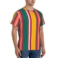 thumbnail image 5 of Rocae Vertical Stripes for Men's Moisture-Wicking Crew Tee - T-Shirt for Sports, Outdoor Activities, and Casual Wear, 5 of 9