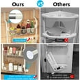 thumbnail image 5 of 6-Tier Over the Door Pantry Organizer, Heavy-Duty Metal Pantry Door Organizer with 6 Baskets, Hanging Storage Door Organization Kitchen Spice Rack (6x4.72 Width Baskets, Cream White), 5 of 6