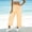 Orange women wide leg capri pants a1, variant on Cagogo Women Wide Leg Capri Pants Elastic Waist Flowy Plaid Casual Trousers for Summer Beach Lounge Wear with Pockets Fashion Clothes, Blue L