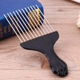 thumbnail image 3 of Tmvgtek Peine Para El Cabello Con Peine Africano De Metal Negro Para Uso Profesional En Salón (S) Tmvgtek Para estrenar, 3 of 6