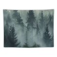 thumbnail image 5 of PRATYUS  Misty Forest Tapestry, Foggy Tree Wall Hanging Tapestries Nature Pine Woodland Wall Art for Bedroom Living Room Painting, 5 of 6