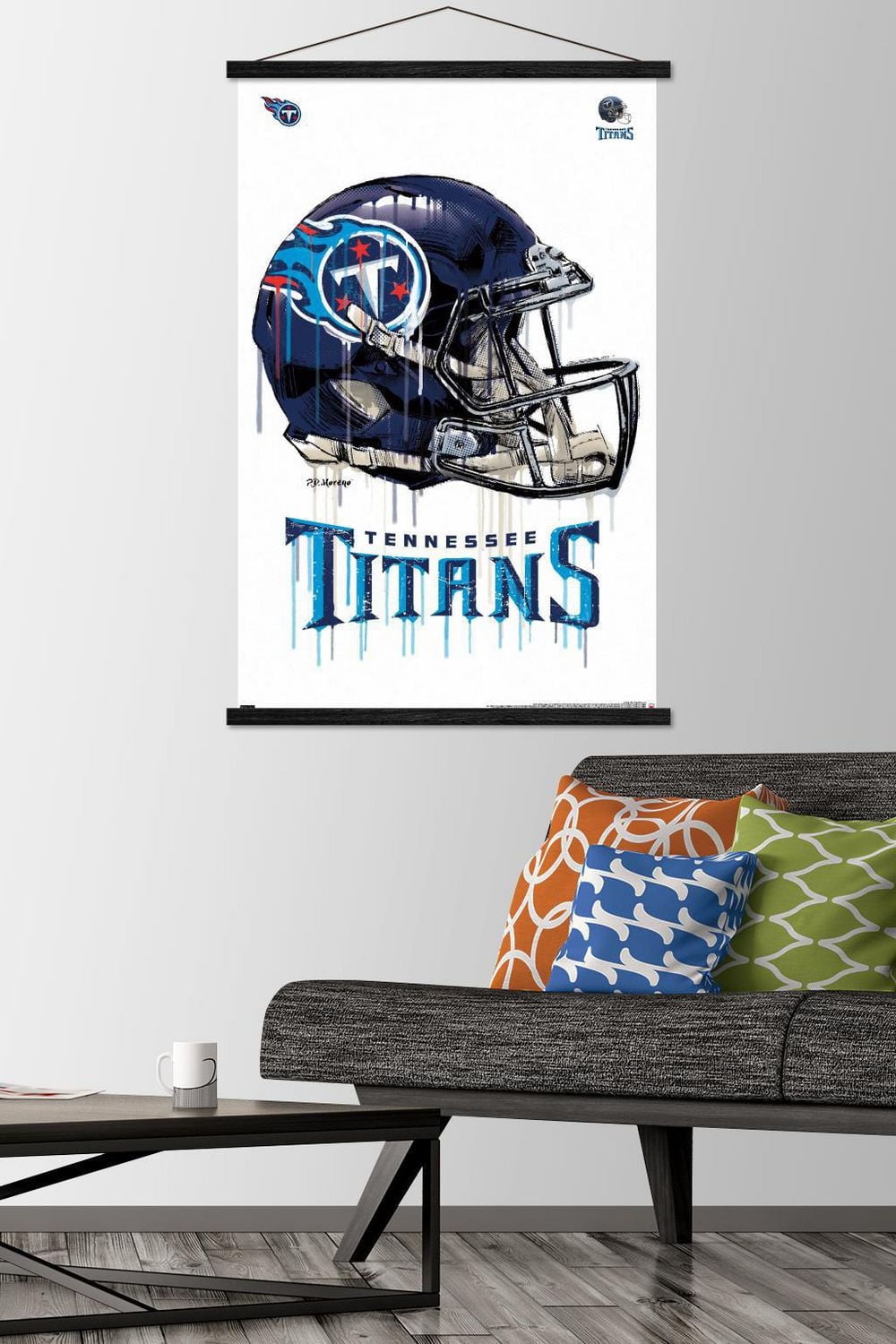 NFL Tennessee Titans - Drip Helmet 20 Wall Poster, 22.375" x 34"